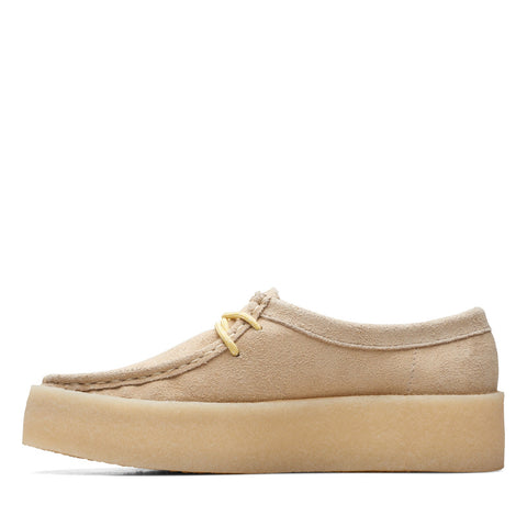 Clarks Wallabee Cup 26171855 Womens Beige Oxfords & Lace Ups Casual Shoes