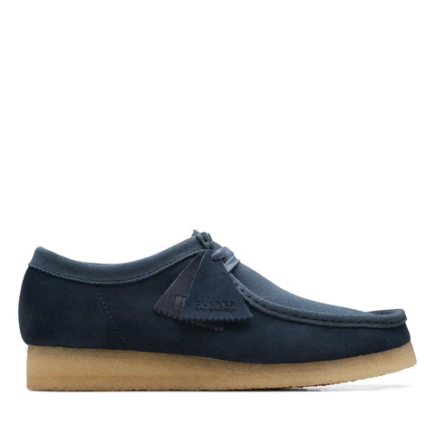 Clarks Wallabee 26172398 Mens Blue Suede Oxfords & Lace Ups Casual Shoes