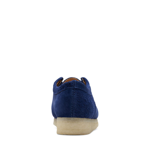 Clarks Wallabee 26172723 Womens Blue Suede Oxfords & Lace Ups Casual Shoes