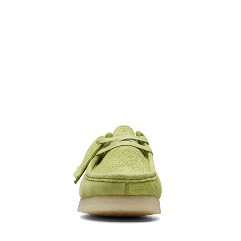 Clarks Wallabee 26172726 Womens Green Suede Oxfords & Lace Ups Casual Shoes