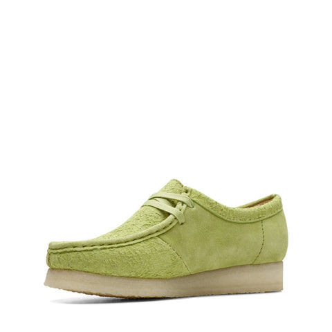 Clarks Wallabee 26172726 Womens Green Suede Oxfords & Lace Ups Casual Shoes
