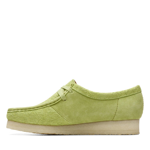 Clarks Wallabee 26172726 Womens Green Suede Oxfords & Lace Ups Casual Shoes