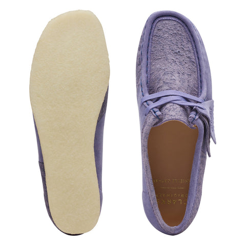 Clarks Wallabee 26172728 Womens Purple Suede Oxfords & Lace Ups Casual Shoes