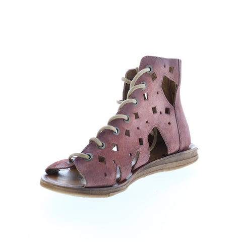 Miz Mooz Florence 279012 Womens Brown Suede Gladiator Sandals Shoes