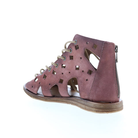 Miz Mooz Florence 279012 Womens Brown Suede Gladiator Sandals Shoes