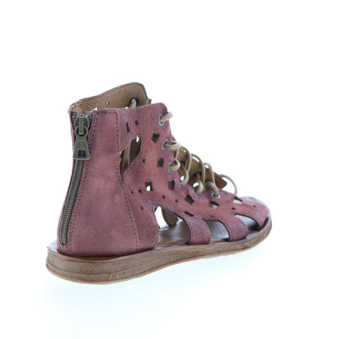Miz Mooz Florence 279012 Womens Brown Suede Gladiator Sandals Shoes