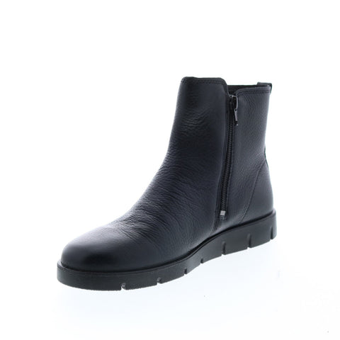 Ecco Bella 28201301001 Womens Black Leather Zipper Chelsea Boots