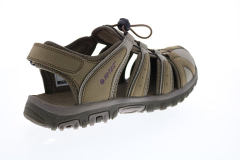 Hi-Tec Cove II 29098 Womens Gray Suede Lace Up Sport Sandals Shoes