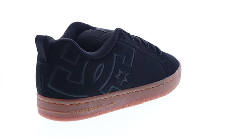 DC Court Graffik 300529-BGM Mens Black Nubuck Skate Inspired Sneakers Shoes