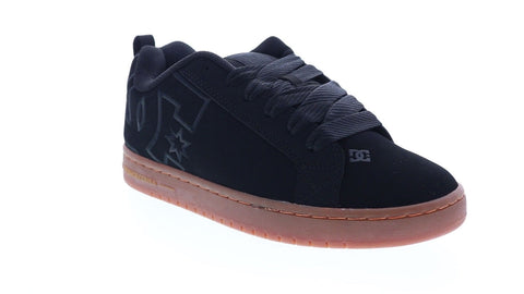 DC Court Graffik 300529-BGM Mens Black Nubuck Skate Inspired Sneakers Shoes