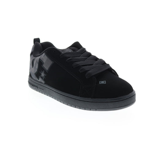DC Court Graffik 300529-BP2 Mens Black Nubuck Skate Inspired Sneakers Shoes