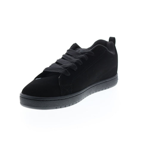 DC Court Graffik 300529-BP2 Mens Black Nubuck Skate Inspired Sneakers Shoes
