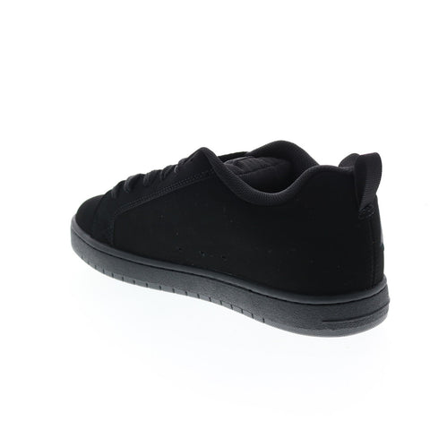 DC Court Graffik 300529-BP2 Mens Black Nubuck Skate Inspired Sneakers Shoes