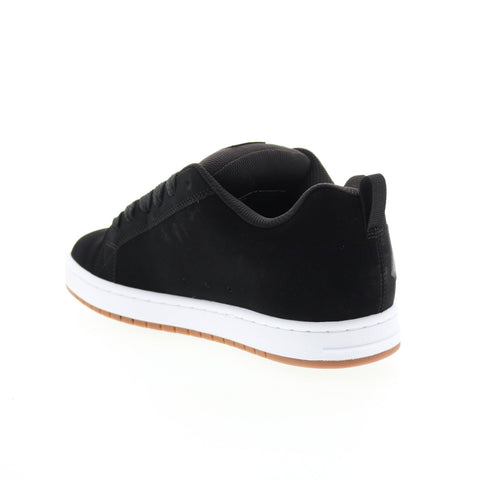 DC Court Graffik 300529-BW8 Mens Black Nubuck Skate Inspired Sneakers Shoes