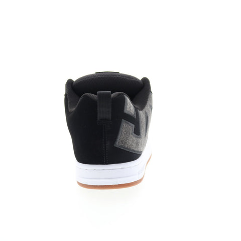 DC Court Graffik 300529-BW8 Mens Black Nubuck Skate Inspired Sneakers Shoes