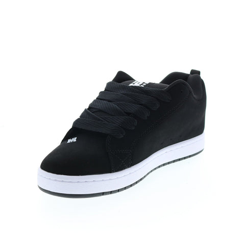 DC Court Graffik 300529-KMW Mens Black Nubuck Skate Inspired Sneakers Shoes