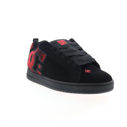 DC Court Graffik 300529-KRP Mens Black Nubuck Skate Inspired Sneakers Shoes