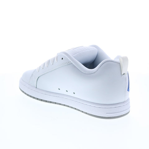 DC Court Graffik 300529-WR8 Mens White Skate Inspired Sneakers Shoes