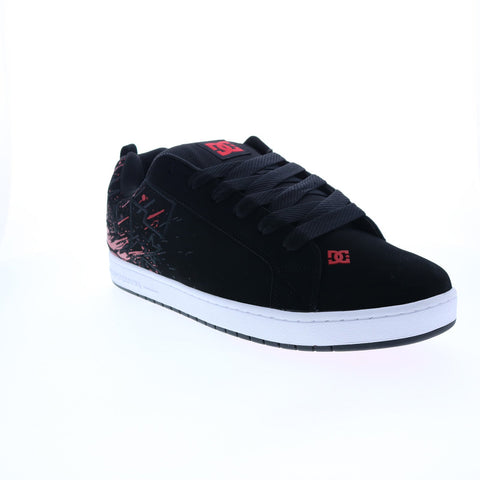 DC Court Graffik 300529-XKRK Mens Black Nubuck Skate Inspired Sneakers Shoes