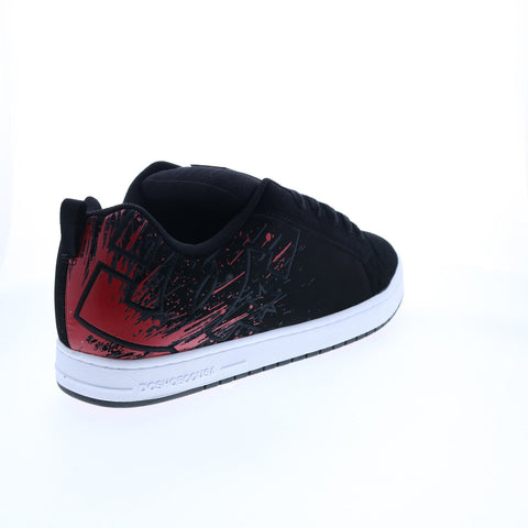 DC Court Graffik 300529-XKRK Mens Black Nubuck Skate Inspired Sneakers Shoes