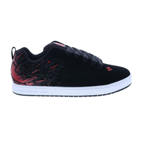 DC Court Graffik 300529-XKRK Mens Black Nubuck Skate Inspired Sneakers Shoes