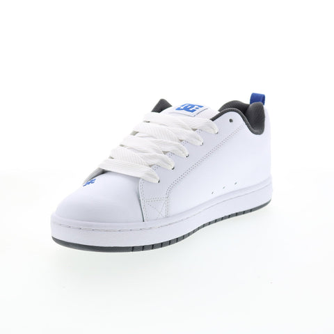 DC Court Graffik 300529-XWBS Mens White Skate Inspired Sneakers Shoes