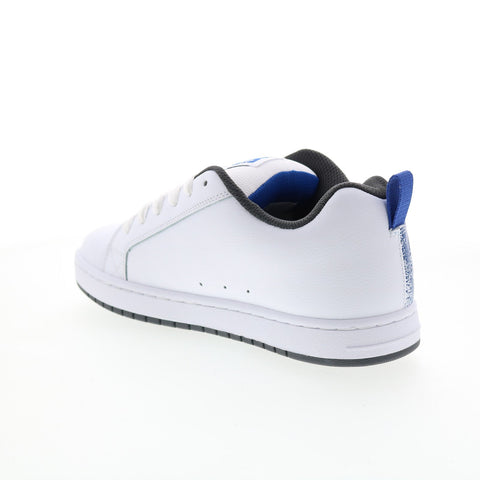 DC Court Graffik 300529-XWBS Mens White Skate Inspired Sneakers Shoes