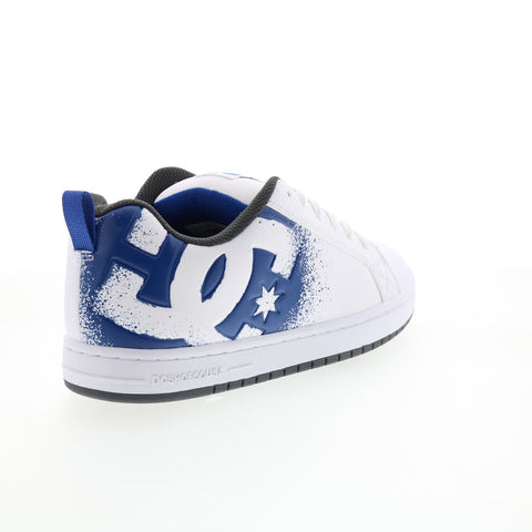 DC Court Graffik 300529-XWBS Mens White Skate Inspired Sneakers Shoes