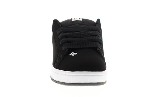 DC Court Graffik 300529 Mens Black Nubuck Leather Low Top Skate Sneakers Shoes