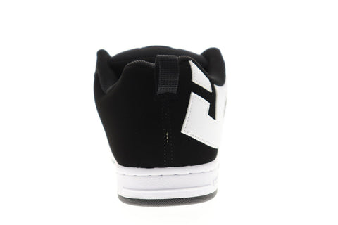 DC Court Graffik 300529 Mens Black Nubuck Leather Low Top Skate Sneakers Shoes