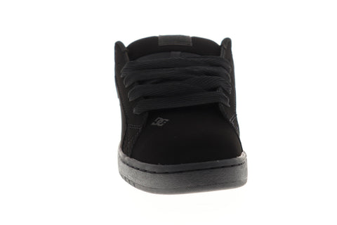 DC Court Graffik 300529 Mens Black Nubuck Leather Low Top Skate Sneakers Shoes