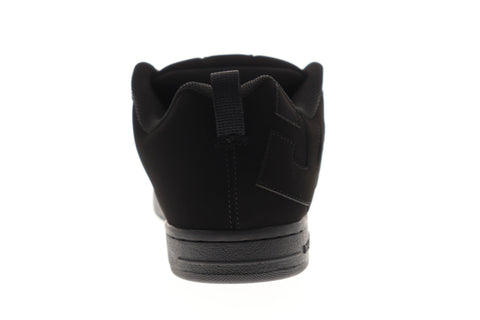 DC Court Graffik 300529 Mens Black Nubuck Leather Low Top Skate Sneakers Shoes