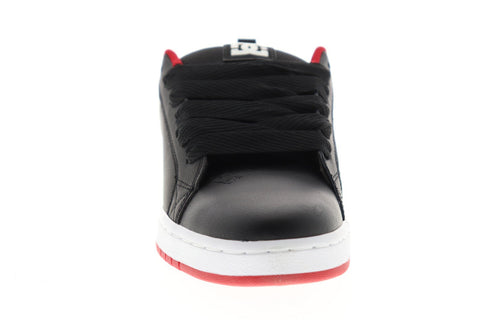 DC Court Graffik 300529 Mens Black Leather Athletic Lace Up Skate Shoes