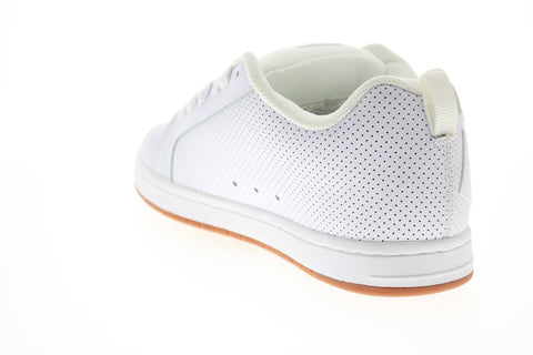 DC Court Graffik 300529 Mens White Leather Skate Inspired Sneakers Shoes