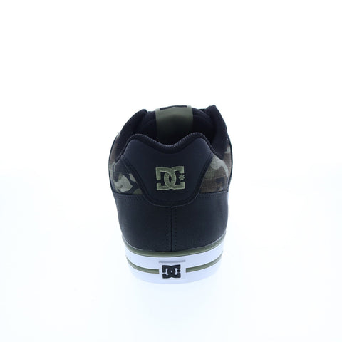 DC Pure 300660-0CP Mens Black Leather Lace Up Skate Inspired Sneakers Shoes