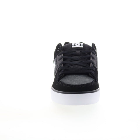 DC Pure 300660-BDS Mens Black Nubuck Lace Up Skate Inspired Sneakers Shoes