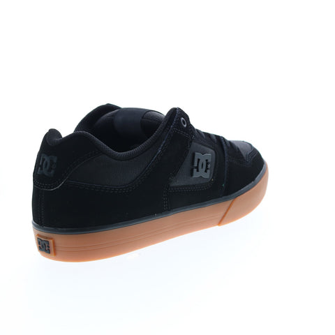 DC Pure 300660-BGM Mens Black Leather Lace Up Skate Inspired Sneakers Shoes