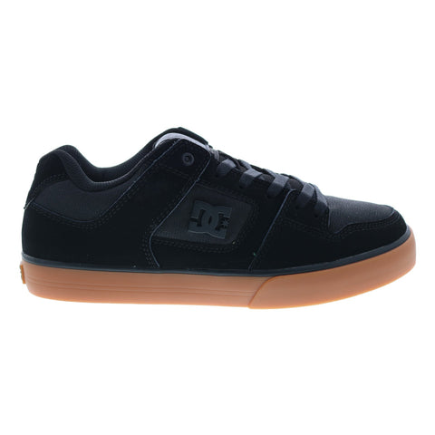 DC Pure 300660-BGM Mens Black Leather Lace Up Skate Inspired Sneakers Shoes