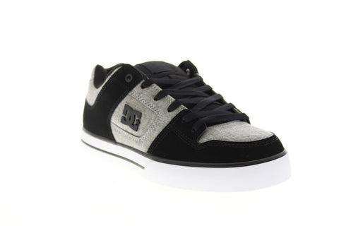 DC Pure 300660-DGT Mens Gray Nubuck Skate Inspired Sneakers Shoes