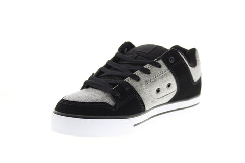 DC Pure 300660-DGT Mens Gray Nubuck Skate Inspired Sneakers Shoes