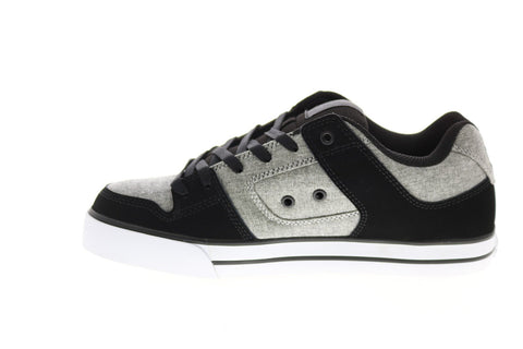 DC Pure 300660-DGT Mens Gray Nubuck Skate Inspired Sneakers Shoes