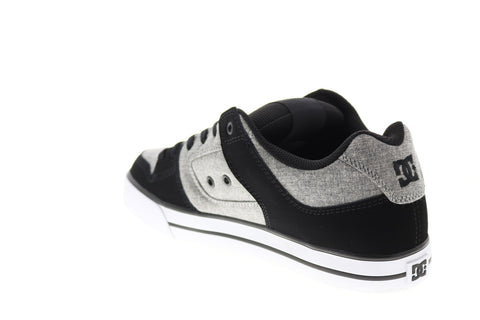 DC Pure 300660-DGT Mens Gray Nubuck Skate Inspired Sneakers Shoes