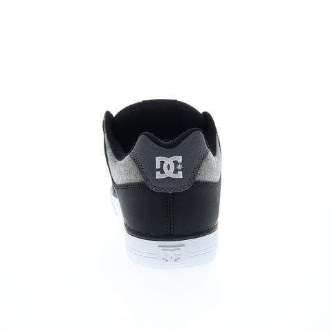 DC Pure 300660-KWA Mens Black Leather Lace Up Skate Inspired Sneakers Shoes