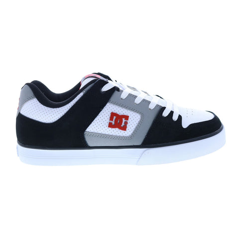 DC Pure 300660-XKWS Mens Black Leather Lace Up Skate Inspired Sneakers Shoes