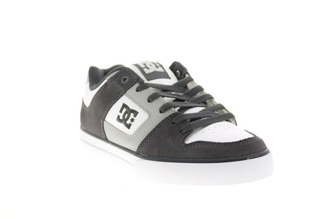 DC Pure 300660-XSWB Mens Gray Leather Skate Inspired Sneakers Shoes
