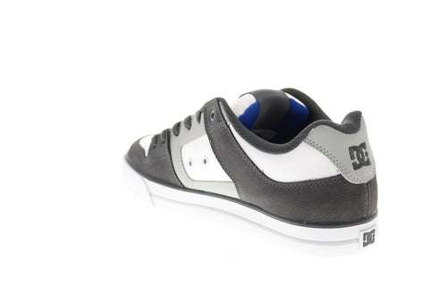 DC Pure 300660-XSWB Mens Gray Leather Skate Inspired Sneakers Shoes