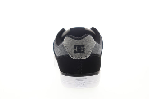 DC Pure 300660 Mens Black Canvas Lace Up Skate Sneakers Shoes
