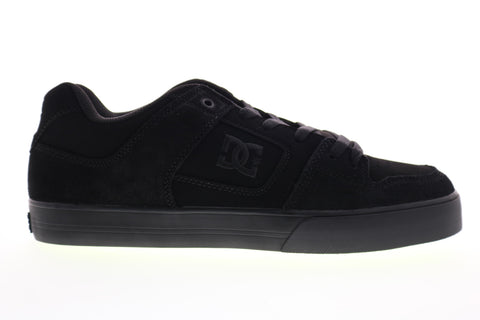 DC Pure 300660 Mens Black Nubuck Leather Lace Up Skate Sneakers Shoes