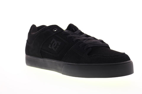 DC Pure 300660 Mens Black Nubuck Leather Lace Up Skate Sneakers Shoes