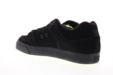 DC Pure 300660 Mens Black Nubuck Leather Lace Up Skate Sneakers Shoes